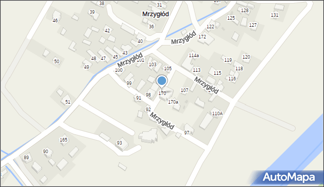 Mrzygłód, Mrzygłód, 170, mapa Mrzygłód