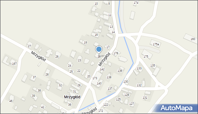 Mrzygłód, Mrzygłód, 18, mapa Mrzygłód