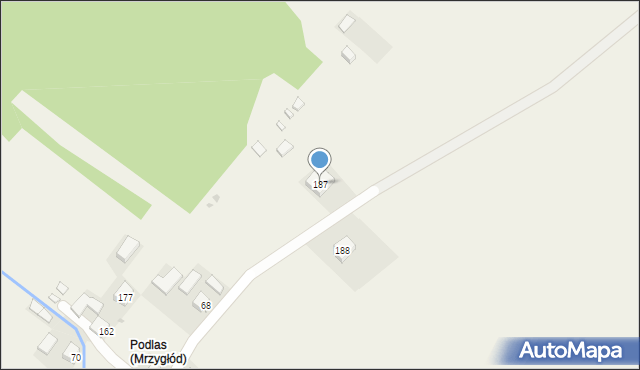 Mrzygłód, Mrzygłód, 187, mapa Mrzygłód