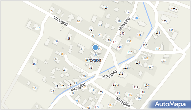 Mrzygłód, Mrzygłód, 31, mapa Mrzygłód