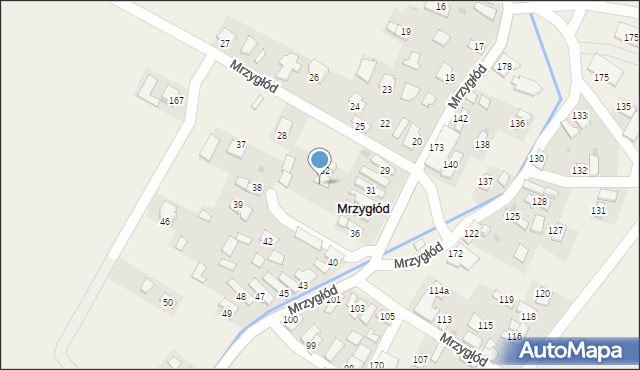 Mrzygłód, Mrzygłód, 33, mapa Mrzygłód