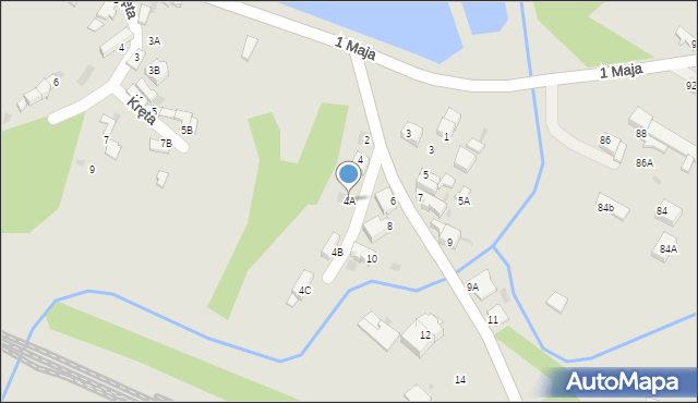 Myszków, Mrzygłodzka, 4A, mapa Myszków