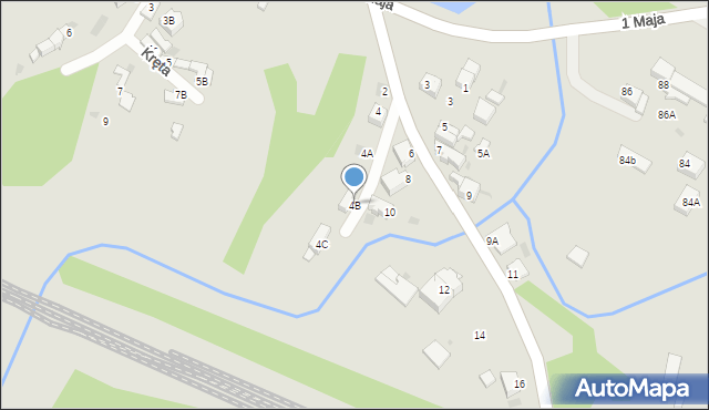 Myszków, Mrzygłodzka, 4B, mapa Myszków