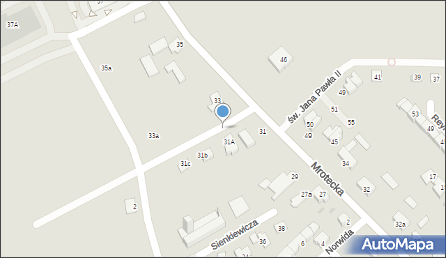 Nakło nad Notecią, Mrotecka, 31a, mapa Nakło nad Notecią