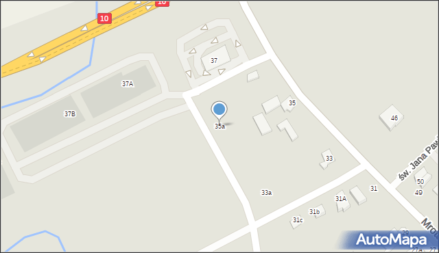 Nakło nad Notecią, Mrotecka, 35a, mapa Nakło nad Notecią