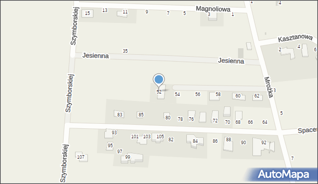 Nakło Śląskie, Mrożka Sławomira, 52, mapa Nakło Śląskie