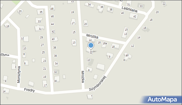 Namysłów, Mrożka Sławomira, 12, mapa Namysłów