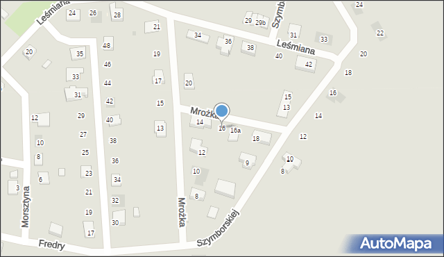 Namysłów, Mrożka Sławomira, 16, mapa Namysłów