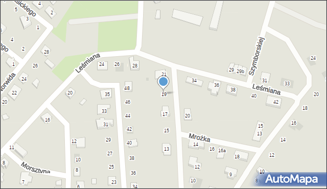 Namysłów, Mrożka Sławomira, 19, mapa Namysłów