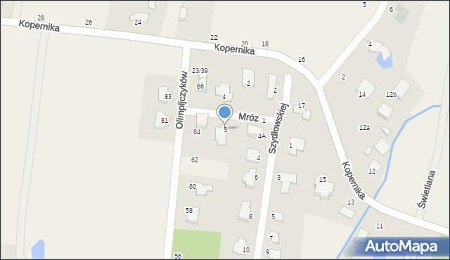 Niemcz, Mróz Agaty, 3, mapa Niemcz