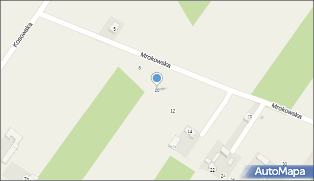 Parole, Mrokowska, 10, mapa Parole