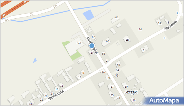 Szczaki, Mrokowska, 41, mapa Szczaki