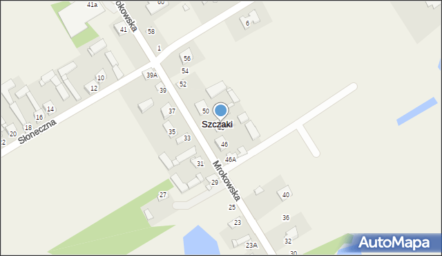 Szczaki, Mrokowska, 48, mapa Szczaki