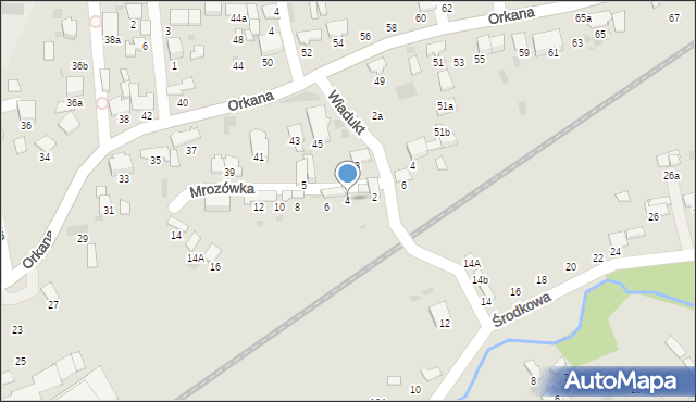 Tarnów, Mrozówka, 4, mapa Tarnów