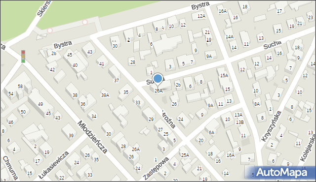 Warszawa, Mroźna, 26A, mapa Warszawy