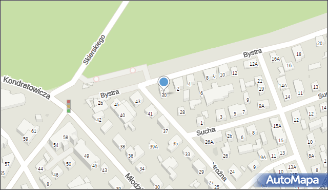 Warszawa, Mroźna, 30, mapa Warszawy