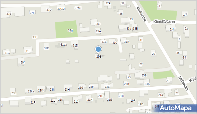 Warszawa, Mrówcza, 29B, mapa Warszawy