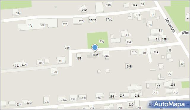 Warszawa, Mrówcza, 31da, mapa Warszawy