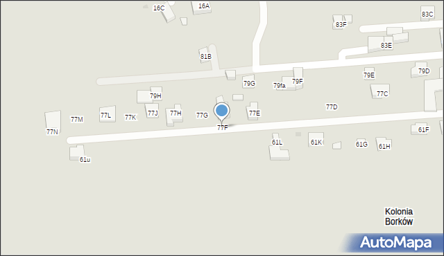 Warszawa, Mrówcza, 77F, mapa Warszawy