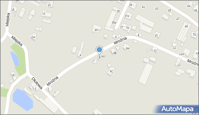 Wrocław, Mroźna, 9, mapa Wrocławia