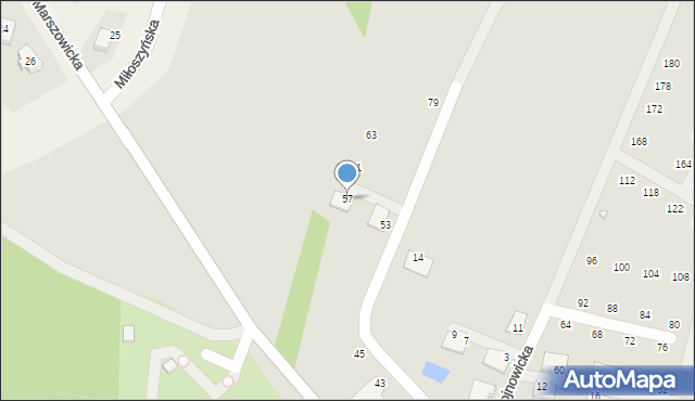 Wrocław, Mrozowska, 57, mapa Wrocławia