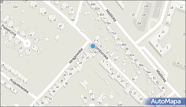 Wrocław, Mrągowska, 6, mapa Wrocławia