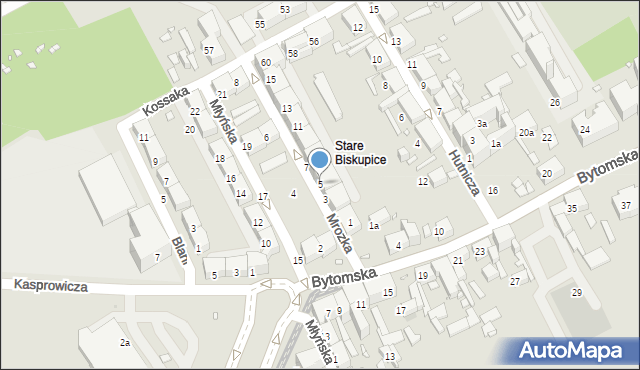 Zabrze, Mrozka Melchiora, 5, mapa Zabrza