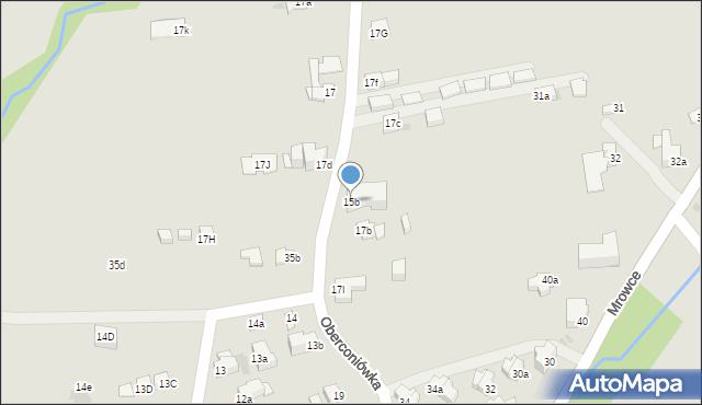 Zakopane, Mrowce, 15b, mapa Zakopanego