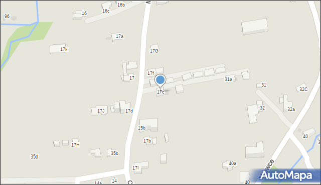 Zakopane, Mrowce, 17c, mapa Zakopanego