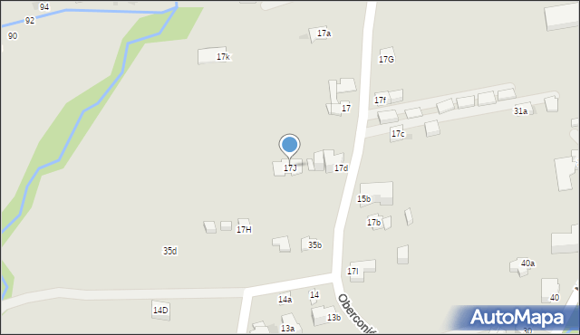 Zakopane, Mrowce, 17J, mapa Zakopanego