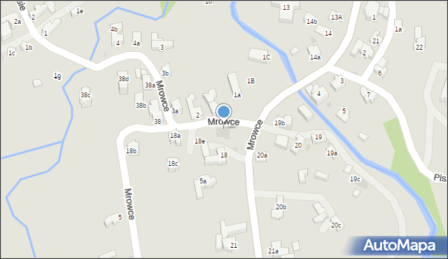 Zakopane, Mrowce, 18d, mapa Zakopanego