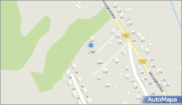 Zawiercie, Mrzygłodzka, 213B, mapa Zawiercie