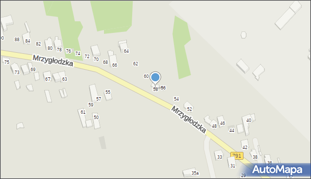 Zawiercie, Mrzygłodzka, 58, mapa Zawiercie