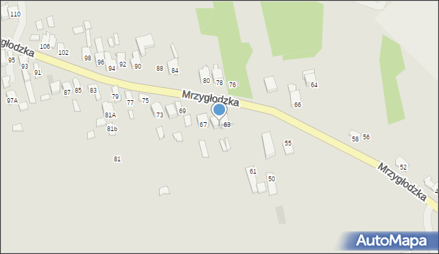 Zawiercie, Mrzygłodzka, 65, mapa Zawiercie