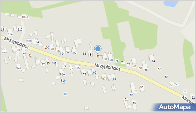 Zawiercie, Mrzygłodzka, 82, mapa Zawiercie