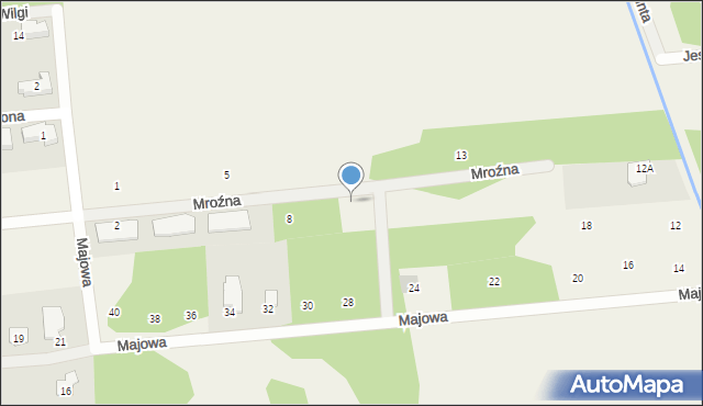 Żelechów, Mroźna, 10a, mapa Żelechów