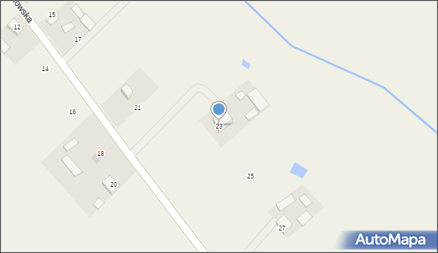 Badowo-Dańki, Mszczonowska, 23, mapa Badowo-Dańki