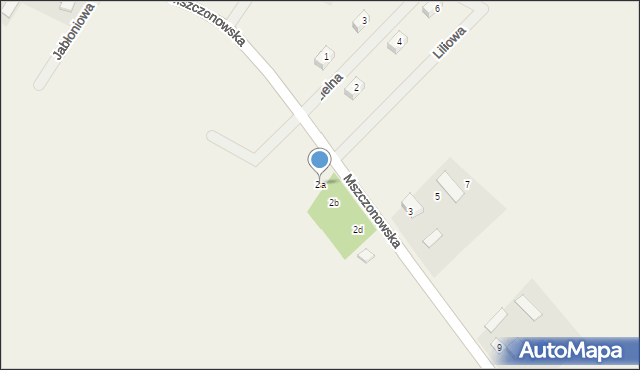Badowo-Dańki, Mszczonowska, 2a, mapa Badowo-Dańki