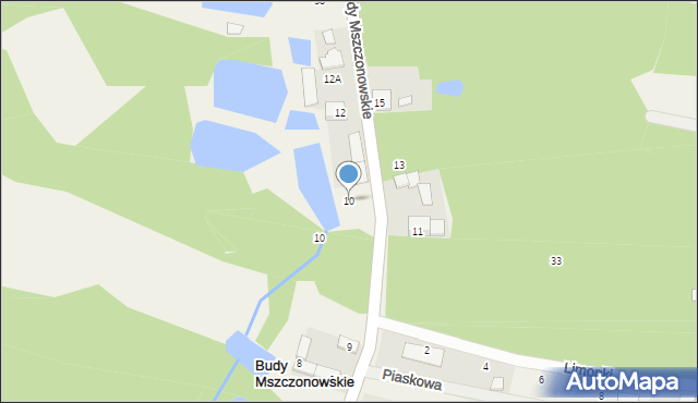 Budy Mszczonowskie, Mszczonowska, 10, mapa Budy Mszczonowskie