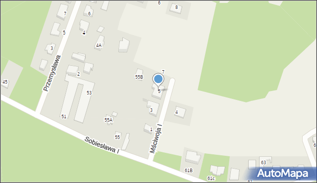 Chwaszczyno, Mściwoja I, 5, mapa Chwaszczyno