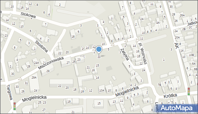 Grójec, Mszczonowska, 11, mapa Grójec