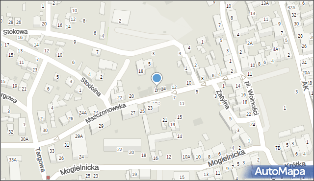 Grójec, Mszczonowska, 16, mapa Grójec