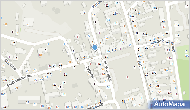 Grójec, Mszczonowska, 2, mapa Grójec