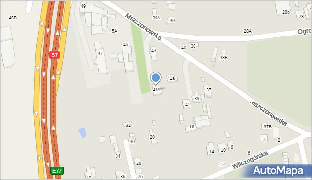 Grójec, Mszczonowska, 43A, mapa Grójec