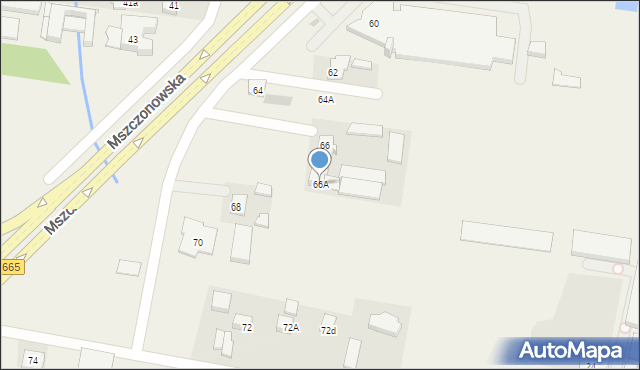 Janki, Mszczonowska, 66A, mapa Janki
