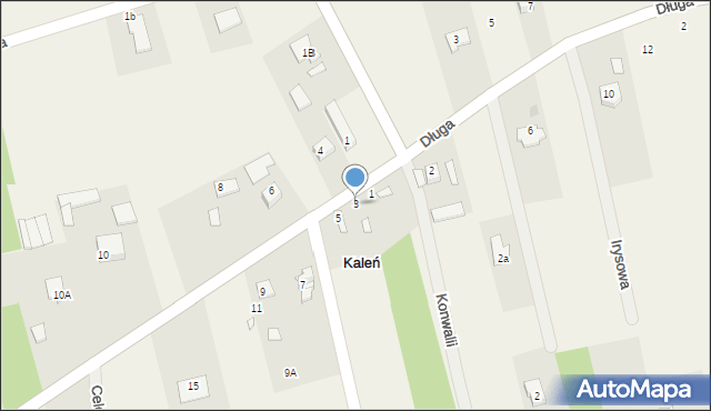 Kaleń, Mszczonowska, 3, mapa Kaleń