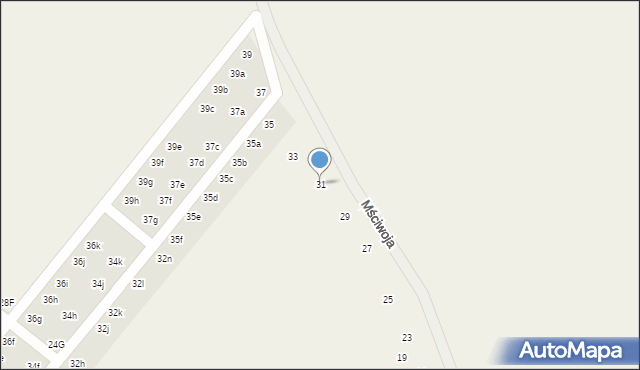 Kłodawa, Mściwoja, 31, mapa Kłodawa