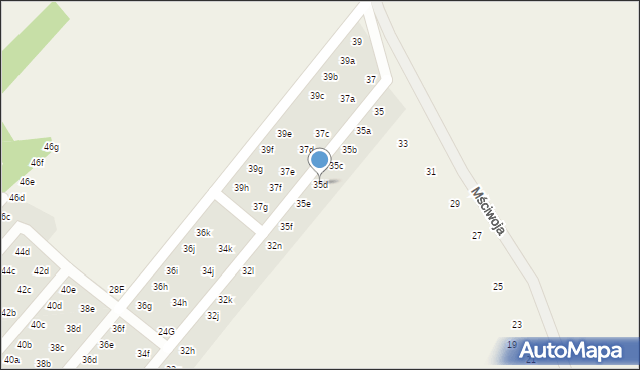 Kłodawa, Mściwoja, 35d, mapa Kłodawa