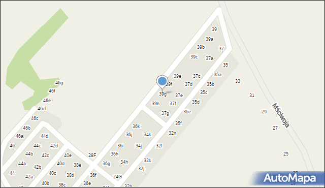 Kłodawa, Mściwoja, 39g, mapa Kłodawa