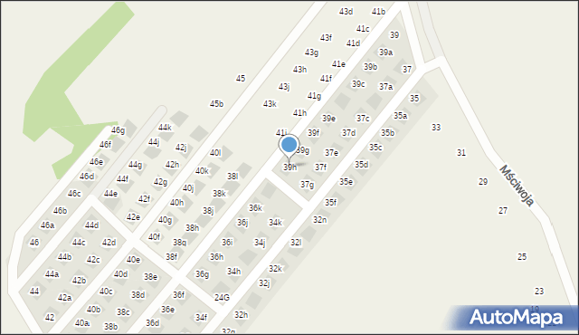 Kłodawa, Mściwoja, 39h, mapa Kłodawa